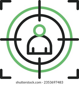 Foco en la imagen del icono de usuario. Adecuado para aplicaciones móviles.