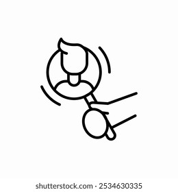 focus on user icon sign vector