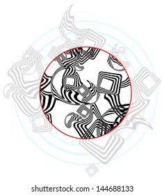 focus on visual element abstract graphics can be used as background