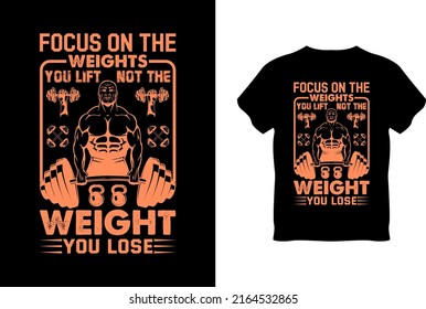Focus on the weights you lift 
