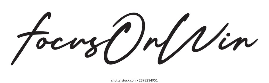 focus on win text on white background.