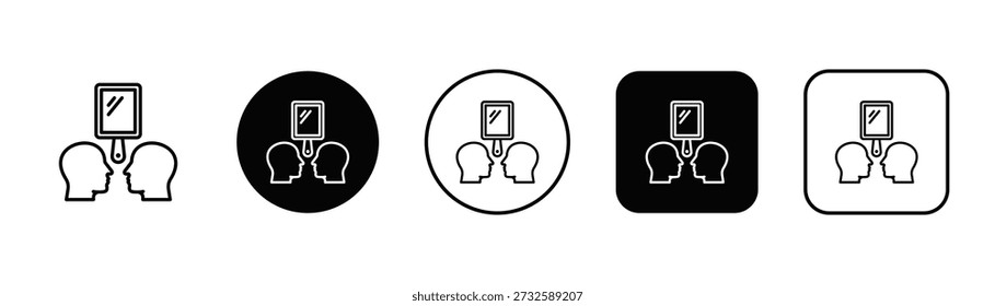 Icono de punto de enfoque Estilo de fondo blanco y negro