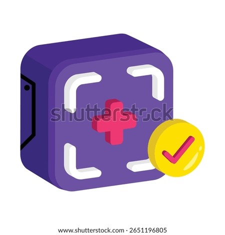 Focus Point Vector style icon. Eps 10 file
