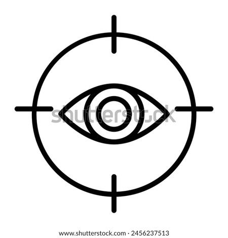 Focus Points Vector Line Icon Design