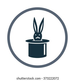 Focus with rabbit and hat icon