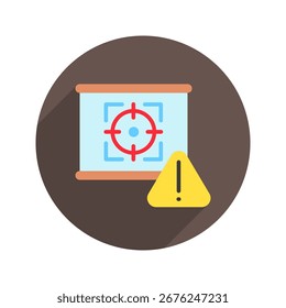 Enfoque redondeado Icono de color Mini Icono de ilustración. Uso Para El Concepto Moderno, Impresión, Ui, Ux Kit, Web Y Desarrollo De App. Vector Relacionado Con La Oficina, La Educación, El Examen Y Más