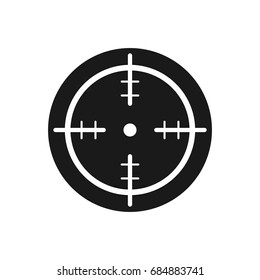 focus shoot target. vector logo.