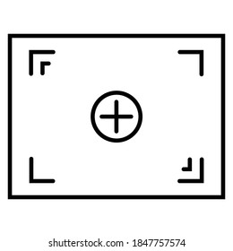 Focus symbol simple icon vector