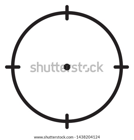 focus target accuracy vector icon design