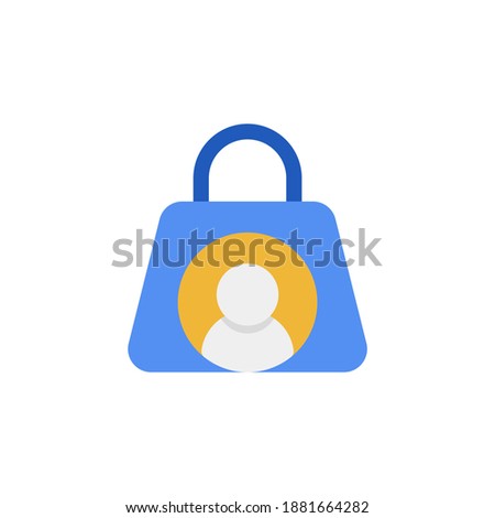 Focus and Target Audience Costumer Buyer Flat Icon, Logo, and illustration Vector
