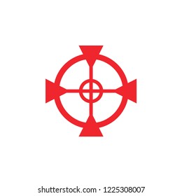 Focus target graphic design template vector illustration