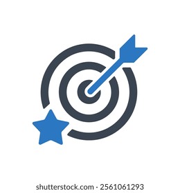 Focus Target Icon On White Background