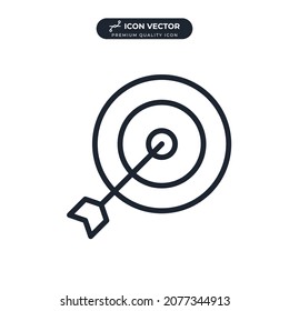 focus target icon symbol template for graphic and web design collection logo vector illustration