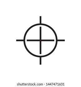focus target icon vector illustration