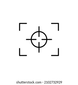 Focus target icon. Vector illustration for graphic design, Web, UI, app.