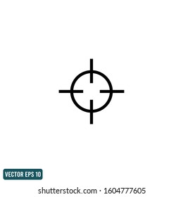 focus target icon vector logo template design element