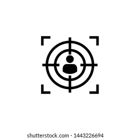 Focus Target Shoot Icon Vector Design Symbol Illustration