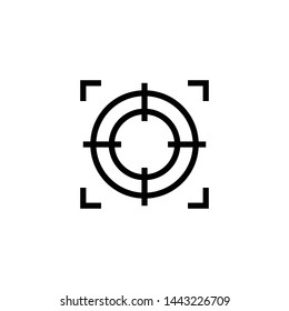 Focus Target Shoot Icon Vector Design Symbol Illustration