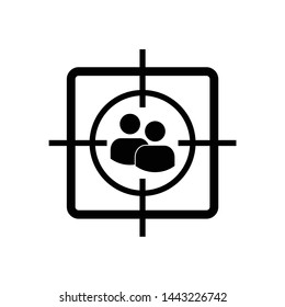 Focus Target Shoot Icon Vector Design Symbol Illustration