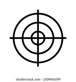 focus thin line vector icon