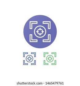 Focus Tool Vector Illustration, outline icon. EPS 10