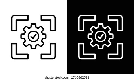 Versión de enfoque de dos tonos en fondo blanco y negro