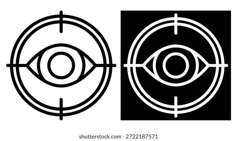 Versión de enfoque de dos tonos en fondo blanco y negro