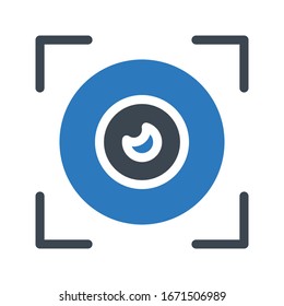 focus vector glyph color icon 