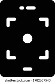 focus vector glyph flat icon