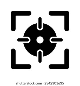Focus Vector Glyph Icon For Personal And Commercial Use.
