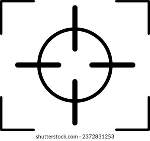 Icono de vector de enfoque con zoom automático
