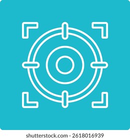 Ícone do vetor de foco. Pode ser usado para impressão, aplicativos móveis e da Web.