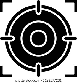 Ícone do vetor de foco. Pode ser usado para impressão, aplicativos móveis e da Web.