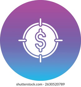 Icono de Vector de enfoque. Se puede utilizar para aplicaciones de impresión, móviles y de Web.