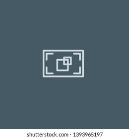 Focus vector icon. Focus concept stroke symbol design. Thin graphic elements vector illustration, outline pattern for your web site design, logo, UI. EPS 10.