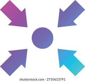 Ilustración de diseño de icono de Vector de enfoque