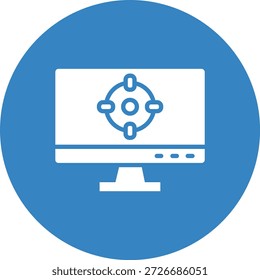 Ilustración de diseño de icono de Vector de enfoque