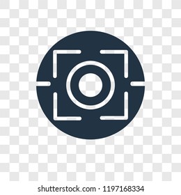 Focus vector icon isolated on transparent background, Focus transparency logo concept