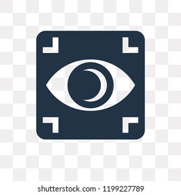 Focus vector icon isolated on transparent background, Focus transparency concept can be used web and mobile