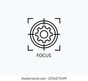 Focus Vector, Icon Or Logo Sign Symbol Illustration