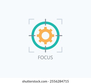 Focus Vector, Icon Or Logo Sign Symbol Illustration