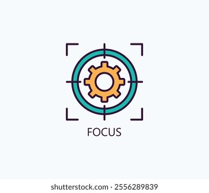 Focus Vector, Icon Or Logo Sign Symbol Illustration
