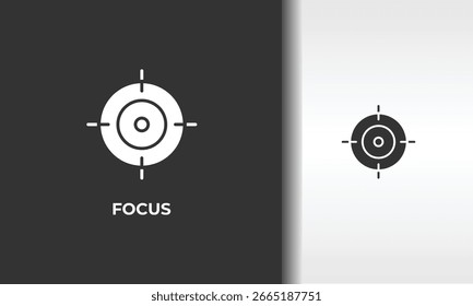 Focus Vector, Icon Or Logo Sign Isolated Symbol Illustration