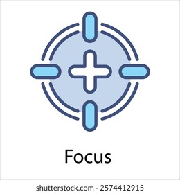 Focus Vector icon stock illustration