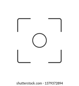 Focus vector icon. Target sign.