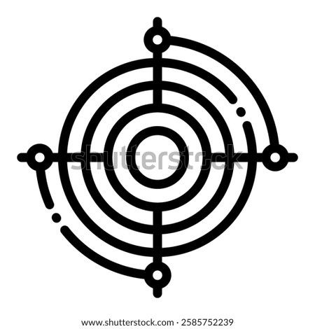 Focus vector illustration icon for your business needs