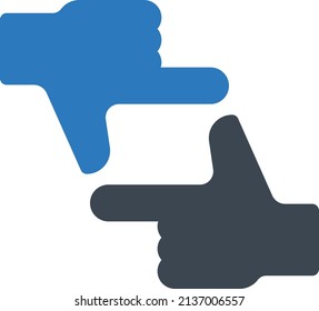 ilustración del vector de enfoque en un fondo transparente. Símbolos de calidad premium. Icono vectorial de trazo para el concepto y diseño gráfico.