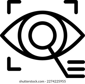 focus Vector illustration on a transparent background. Premium quality symbols. Thin icons for concept and graphic design.