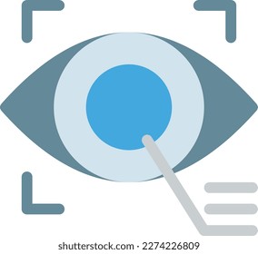 ilustración del vector de enfoque en un fondo transparente. Símbolos de calidad premium. Iconos de color de línea para el concepto y el diseño gráfico.
