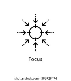 Focus Vector Line Icon
